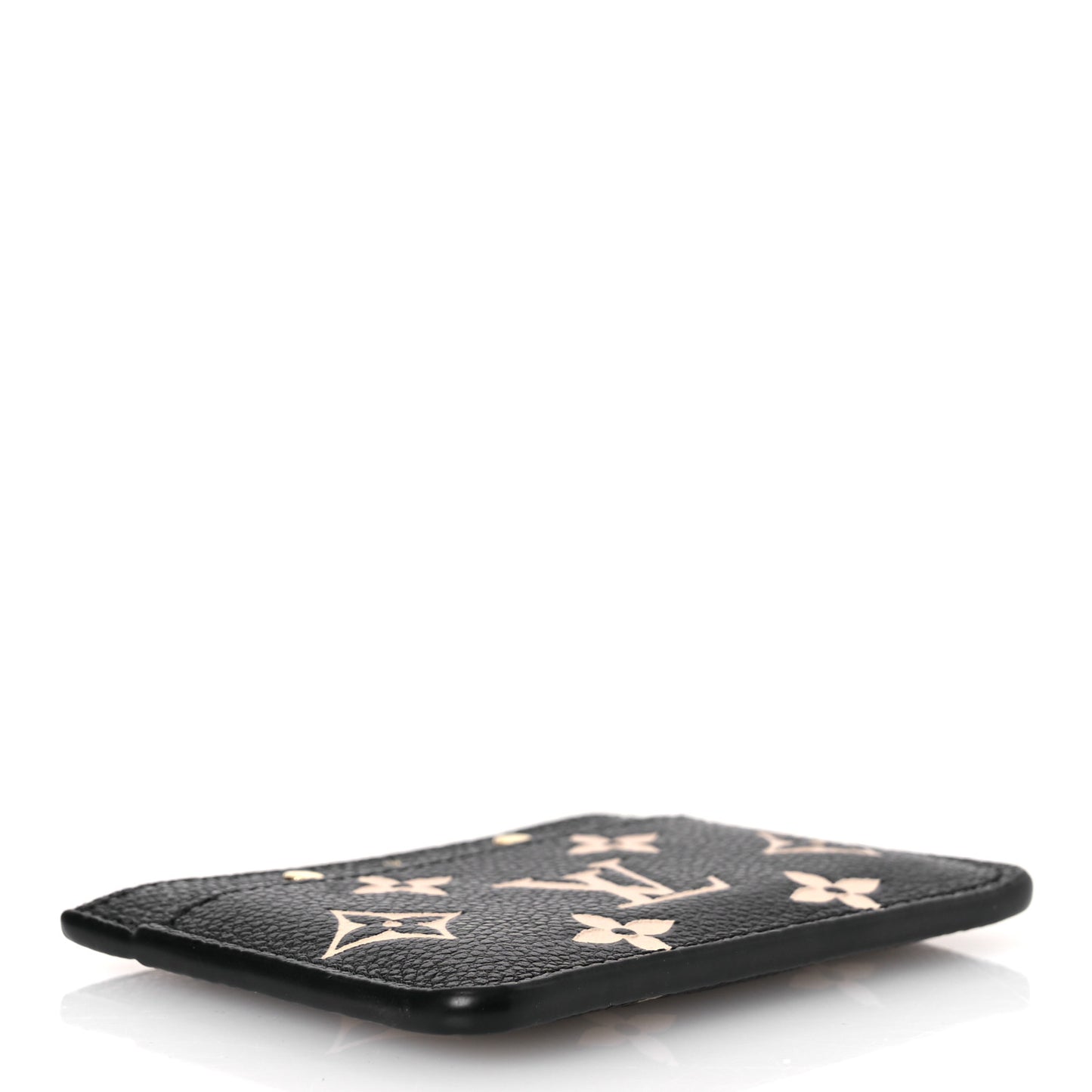Empreinte Card Holder Black Beige