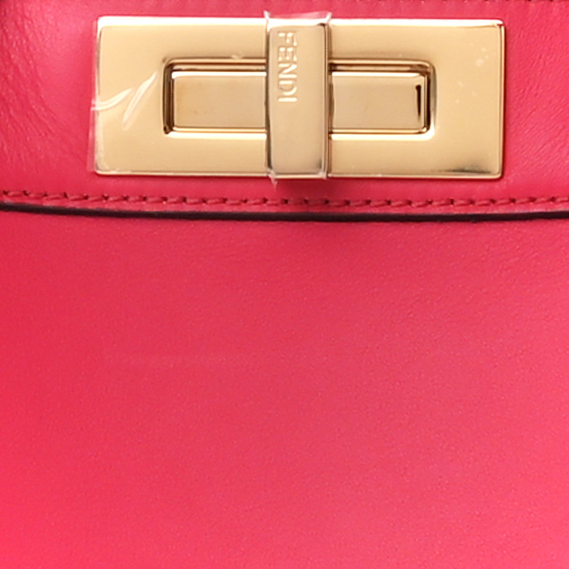 Fendi Vitello Seta Shiny Nappa Medium Peekaboo I SEE U Satchel Lampone Light Rose 12 of 14