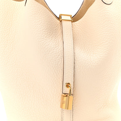 Hermes Taurillon Clemence Picotin Lock 22 MM Nata 7 of 10