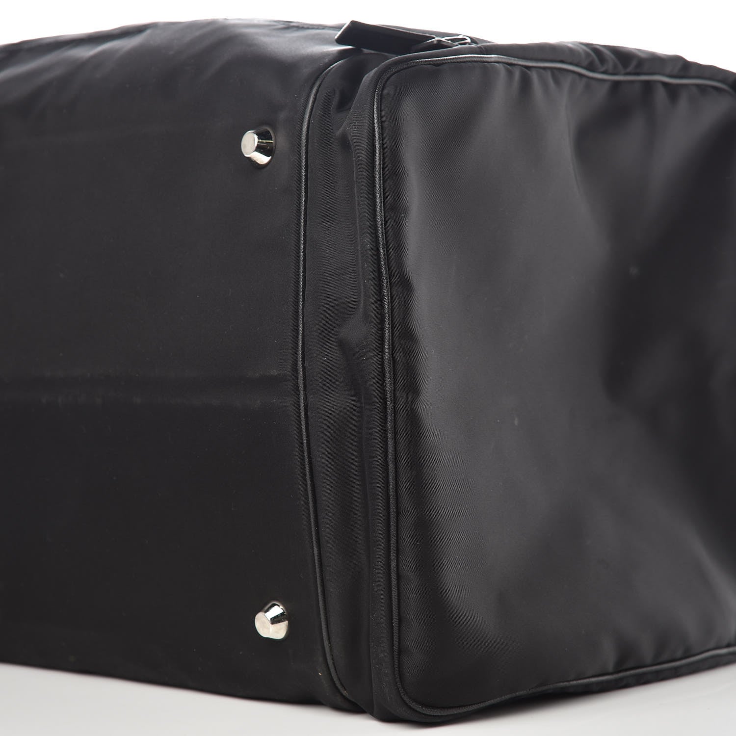Prada Tessuto Nylon Saffiano Viaggio Duffle Black 9 of 12