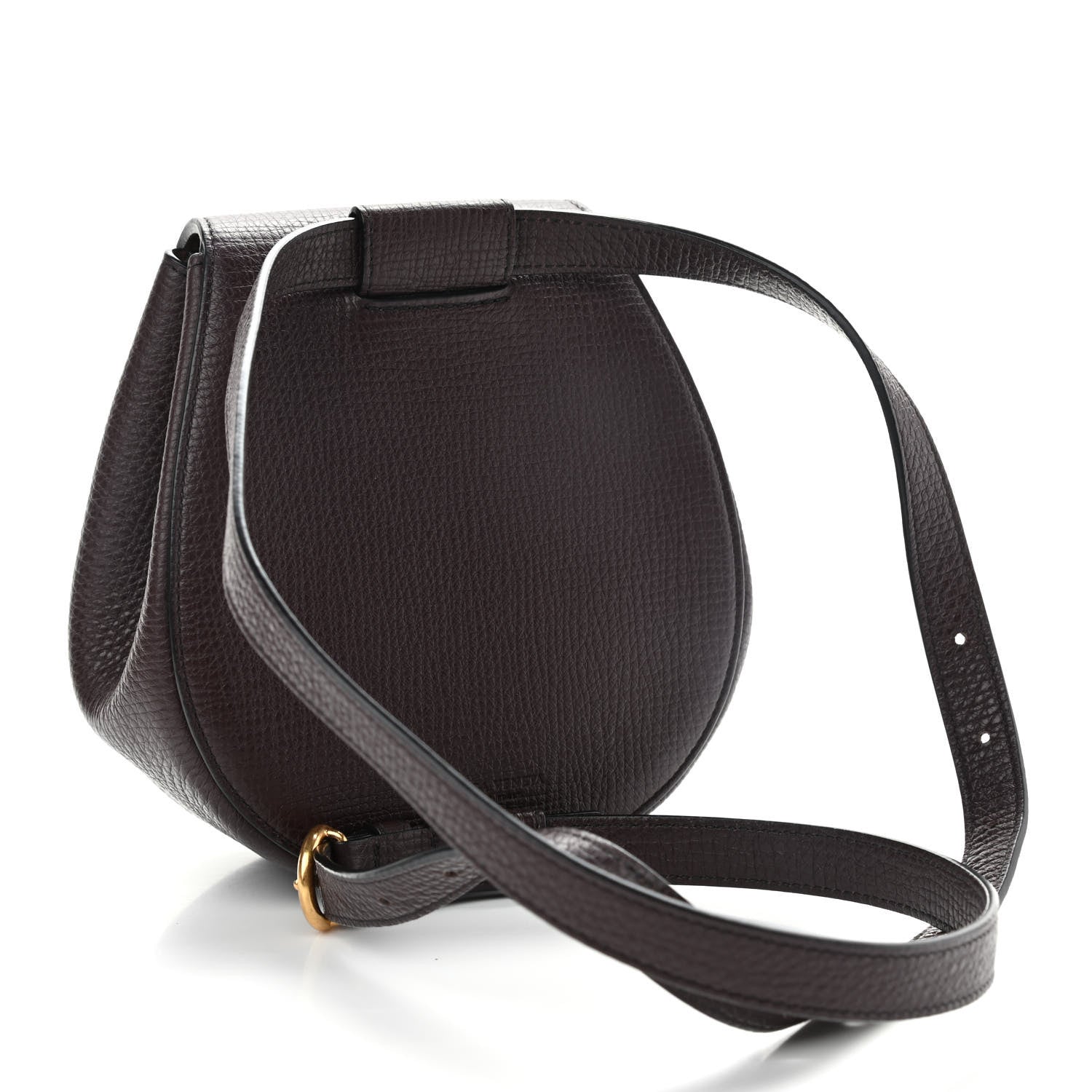 Bottega Veneta Palmellato Calfskin Rounded Belt Bag Oxblood 3 of 8