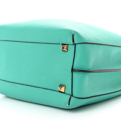 MCM Grained Calfskin Medium Milla Hobo Oasis Green 9 of 17