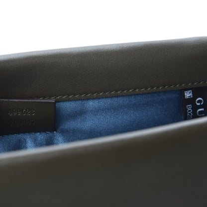 Gucci Velvet Moon Calfskin Crystal GG Monogram Small Dionysus Shoulder Bag Dark Olive Rose Gold 4 of 8
