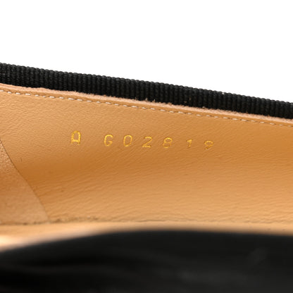 Chanel Lambskin Patent Cap Toe Ballerina Flats 38.5 Black 8 of 9