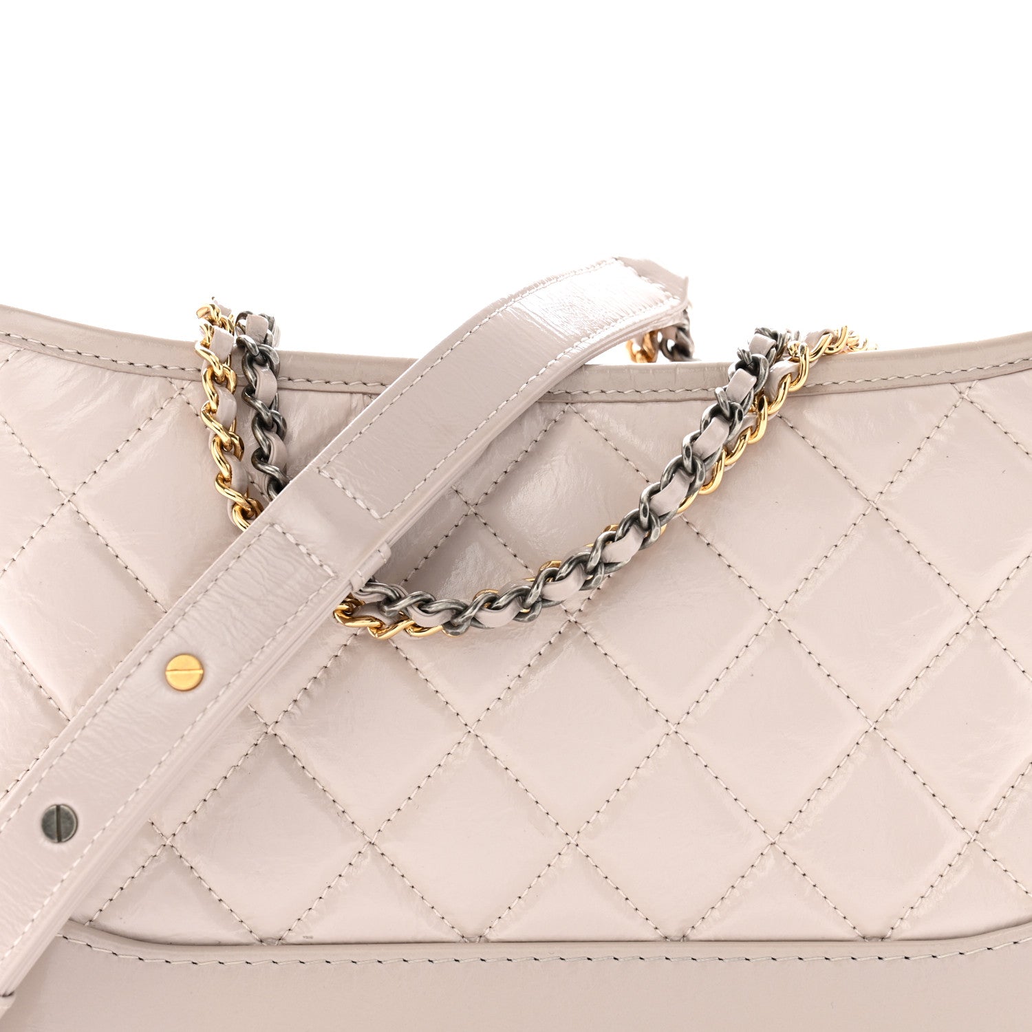 Chanel Aged Calfskin Quilted New Medium Gabrielle Hobo Light Purple 8 of 11