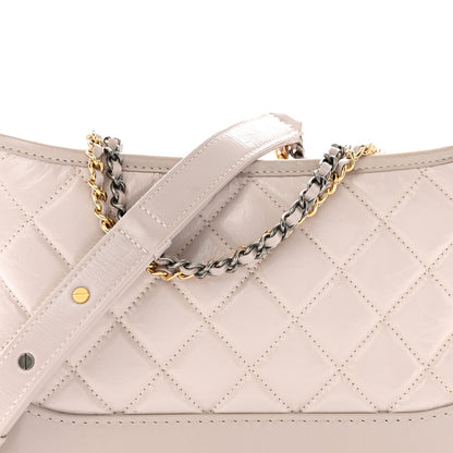 Chanel Aged Calfskin Quilted New Medium Gabrielle Hobo Light Purple 8 of 11
