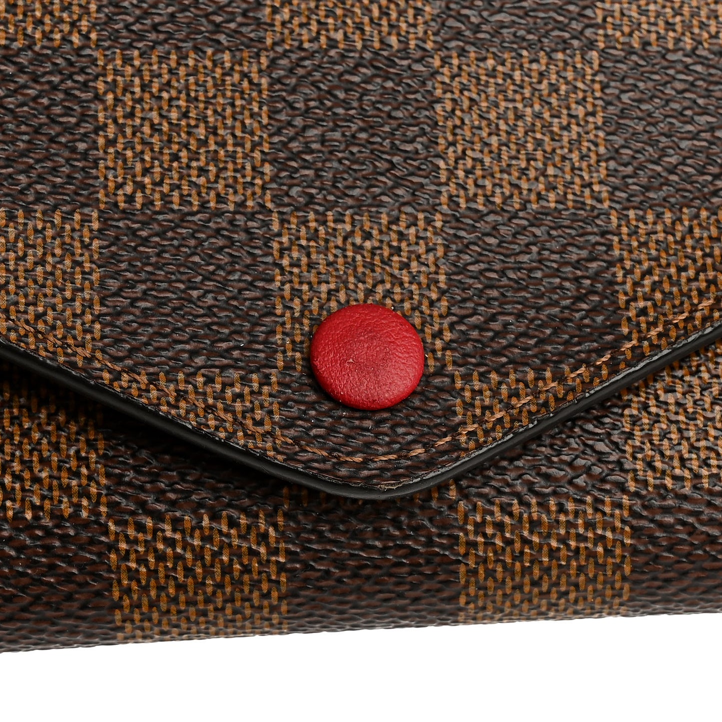 Damier Ebene Josephine Wallet Red