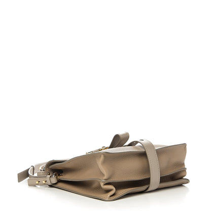 Chloe Shiny Grained Calfskin Medium Aby Day Shoulder Bag Motty Grey 3 of 13