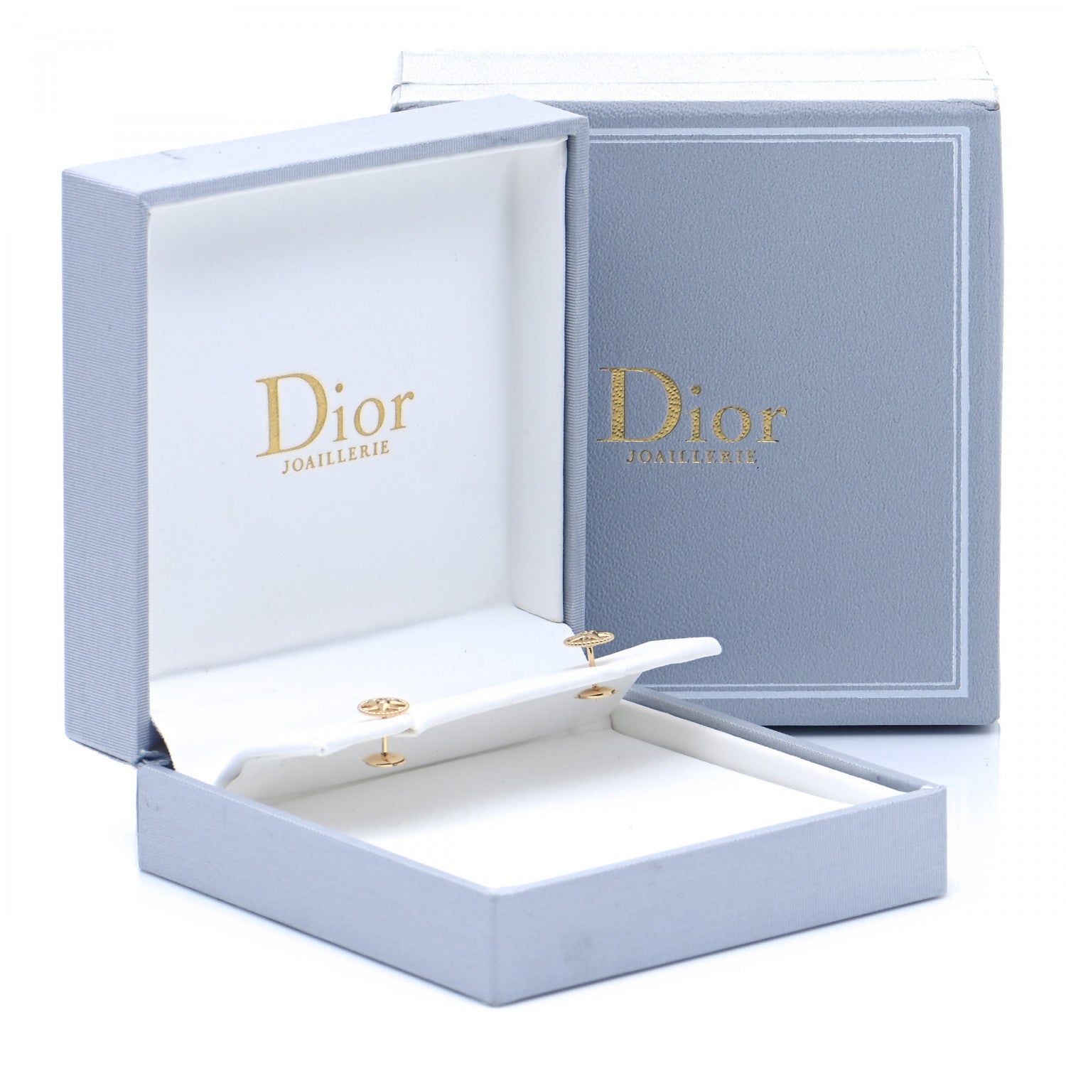 Christian Dior 18K Yellow Gold Diamond XS Rose Des Vents Earrings 7 of 7