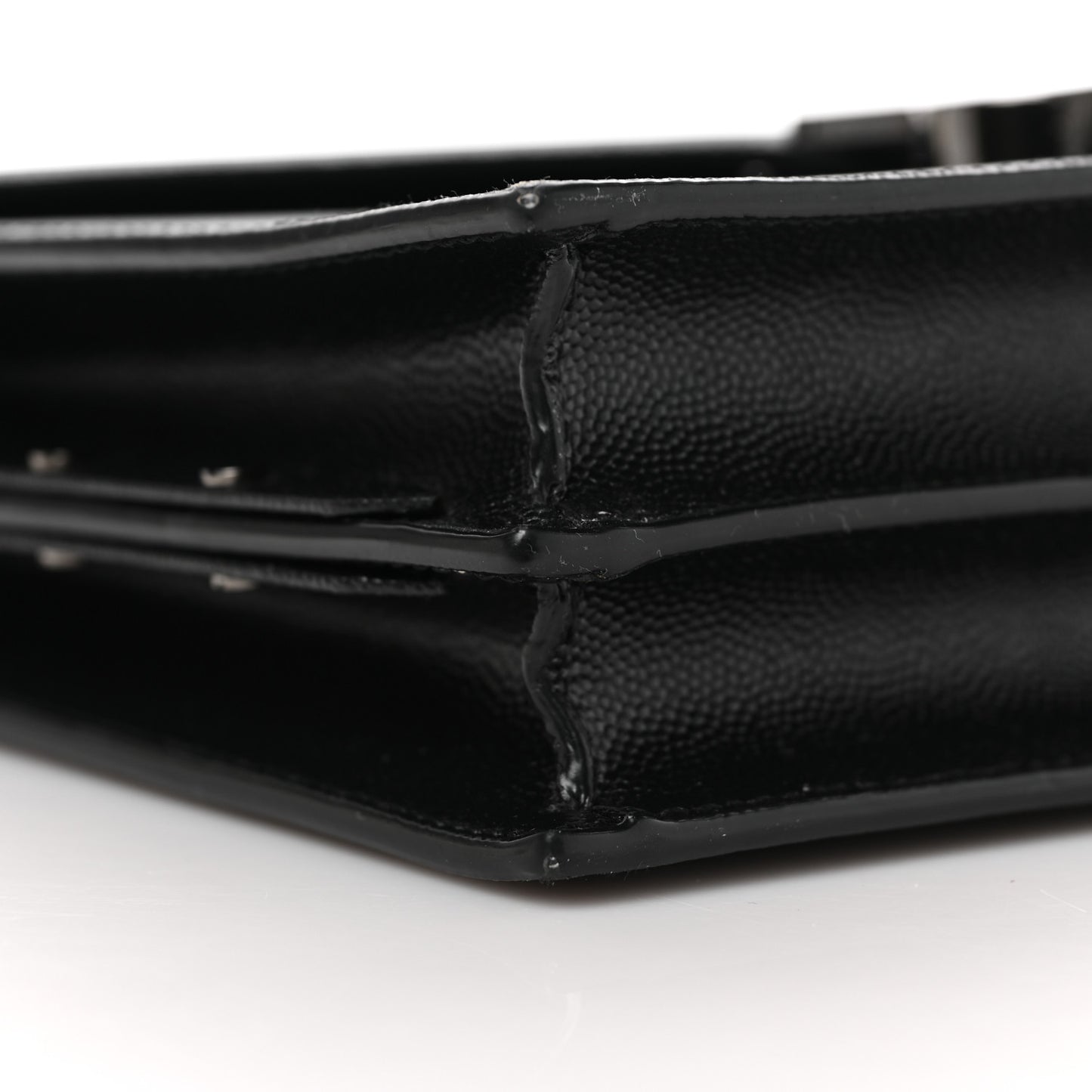 Grain De Poudre Monogram Cassandra Clasp Bag Black