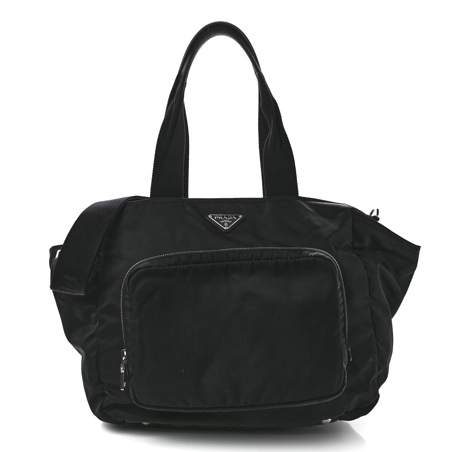 Nylon Vela Baby Bag Black