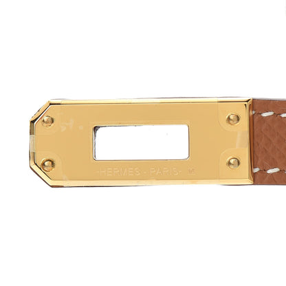 Hermes Epsom Horseshoe Mini Kelly Sellier 20 Craie Gold 27 of 33