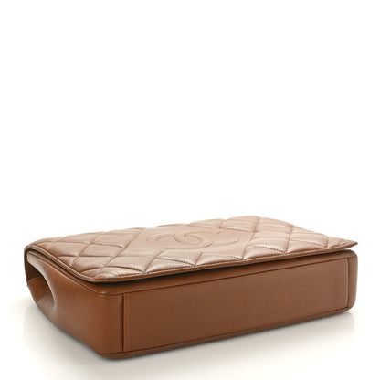 Chanel Lambskin Quilted Medium Diamond CC Flap Brown 4 of 11