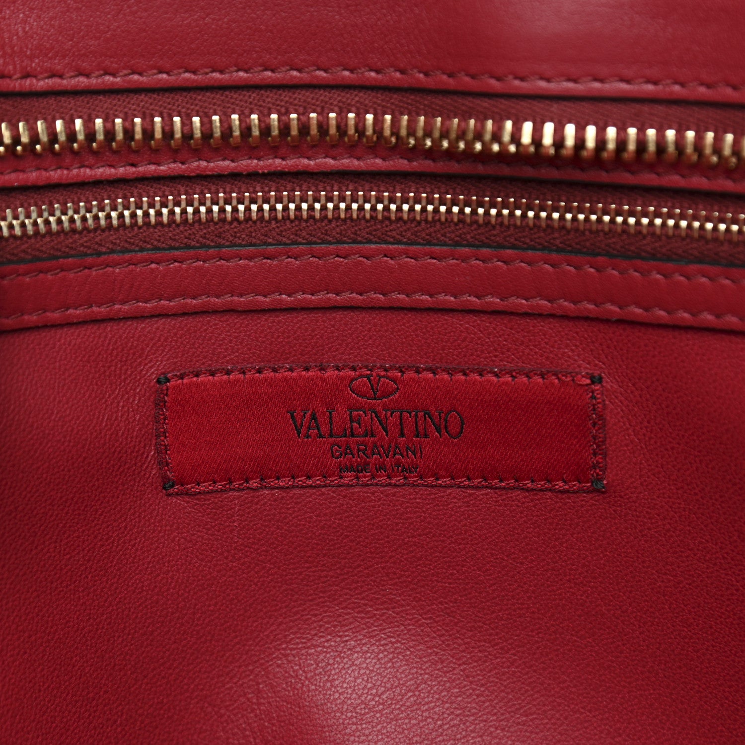 Valentino Garavani Vitello Macro Rockstud Runway Tote Scarlet 6 of 13
