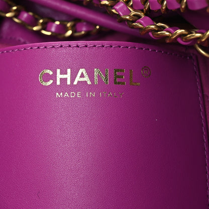Chanel Shiny Calfskin Quilted Mini Chanel 22 Purple 6 of 11