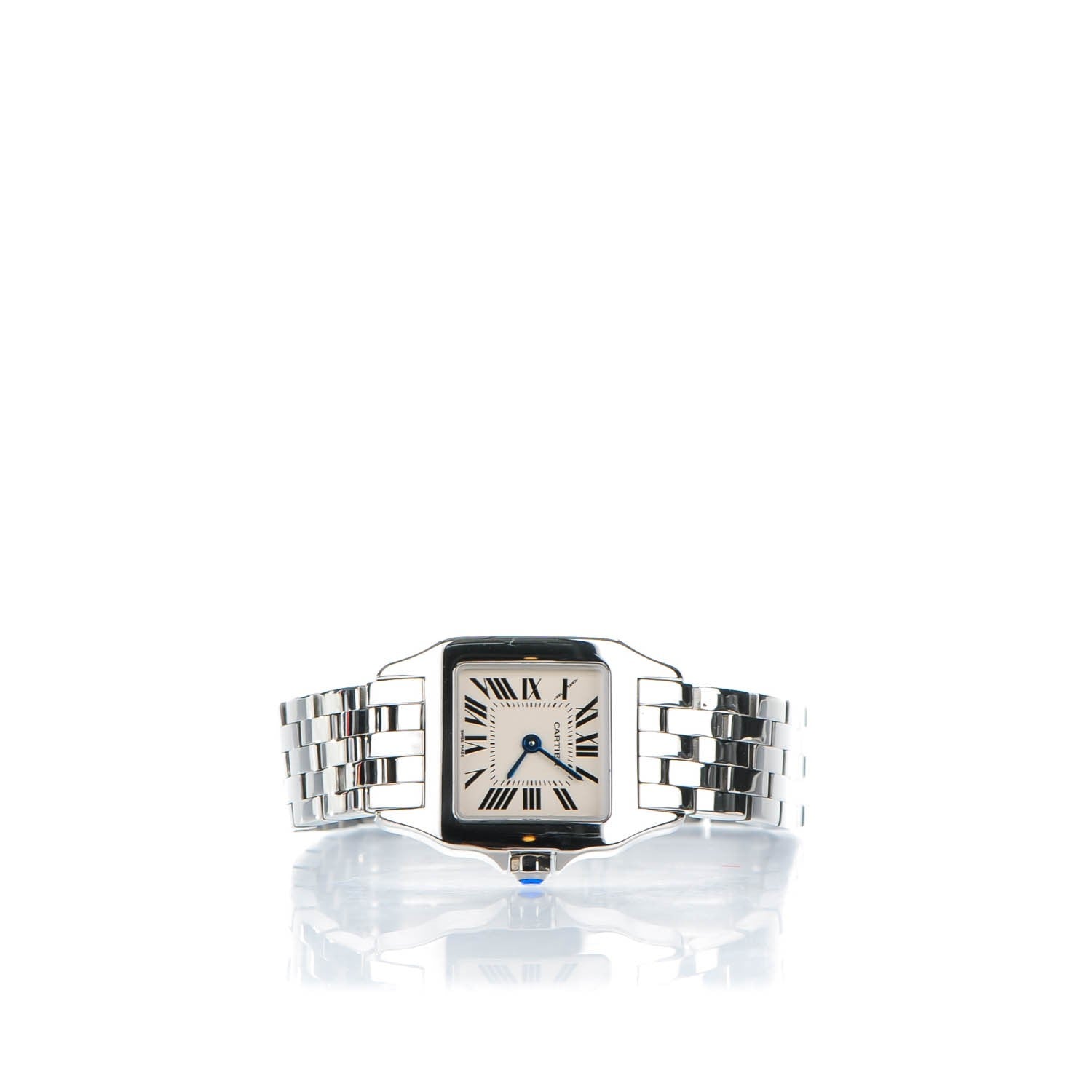 Cartier Stainless Steel 20mm Santos Demoiselle Quartz Watch 3 of 8