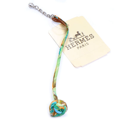 Hermes Silk Silky Grand Pompon Page Marker MM Turquoise 1 of 4