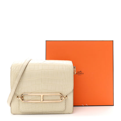 Hermes Matte Alligator Mini Sac Roulis Beton 11 of 11