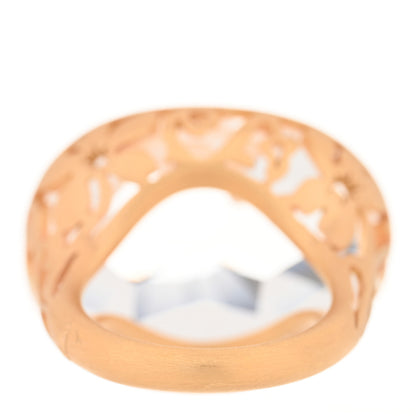 Pomellato 18K Rose Gold Rock Crystal Arabesque Ring 52 6 3 of 6