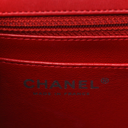 Chanel Lambskin Quilted Mini Square Flap Red 6 of 12