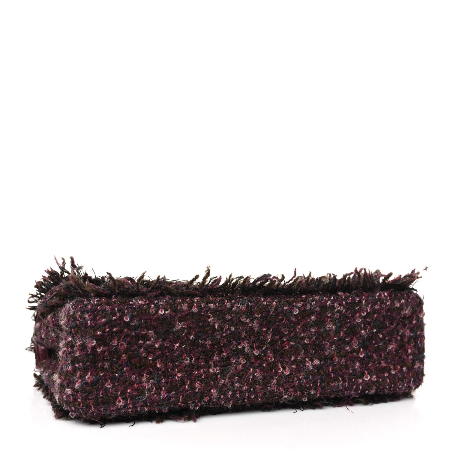 Chanel Tweed Quilted Medium Double Flap Purple 3 of 9