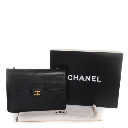 Chanel Caviar Jumbo Single Flap Black 5 of 9