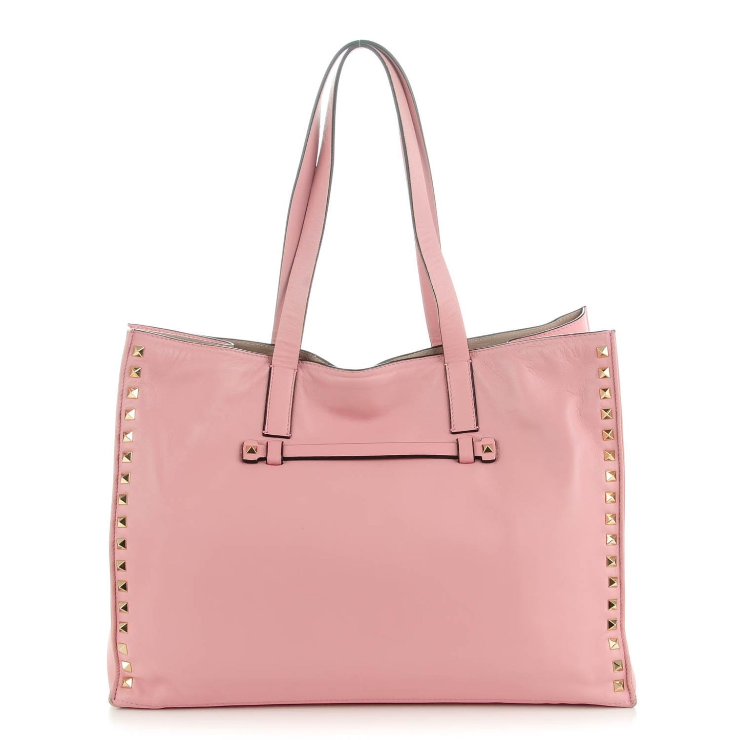 Nappa Medium Rockstud Soft Tote Pop Gardenia
