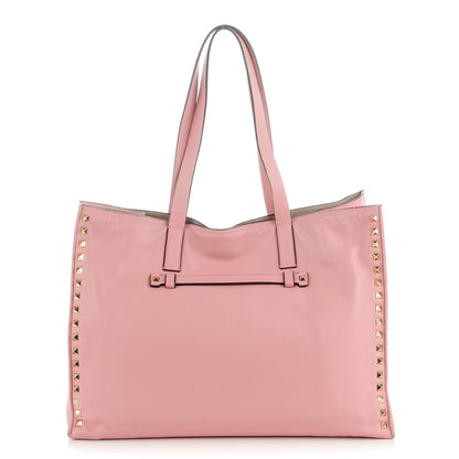Valentino Garavani Nappa Medium Rockstud Soft Tote Pop Gardenia 1 of 9
