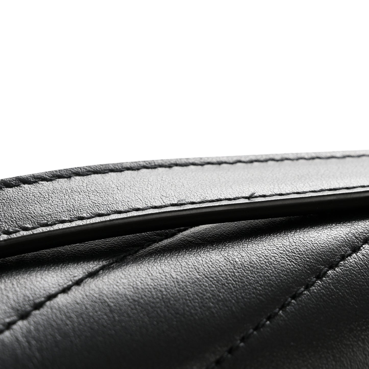 Calfskin Y Quilted Monogram Monochrome Large Loulou Chain Satchel Black