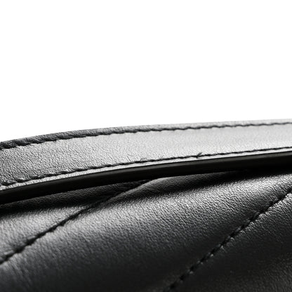Saint Laurent Calfskin Y Quilted Monogram Monochrome Large Loulou Chain Satchel Black 12 of 13