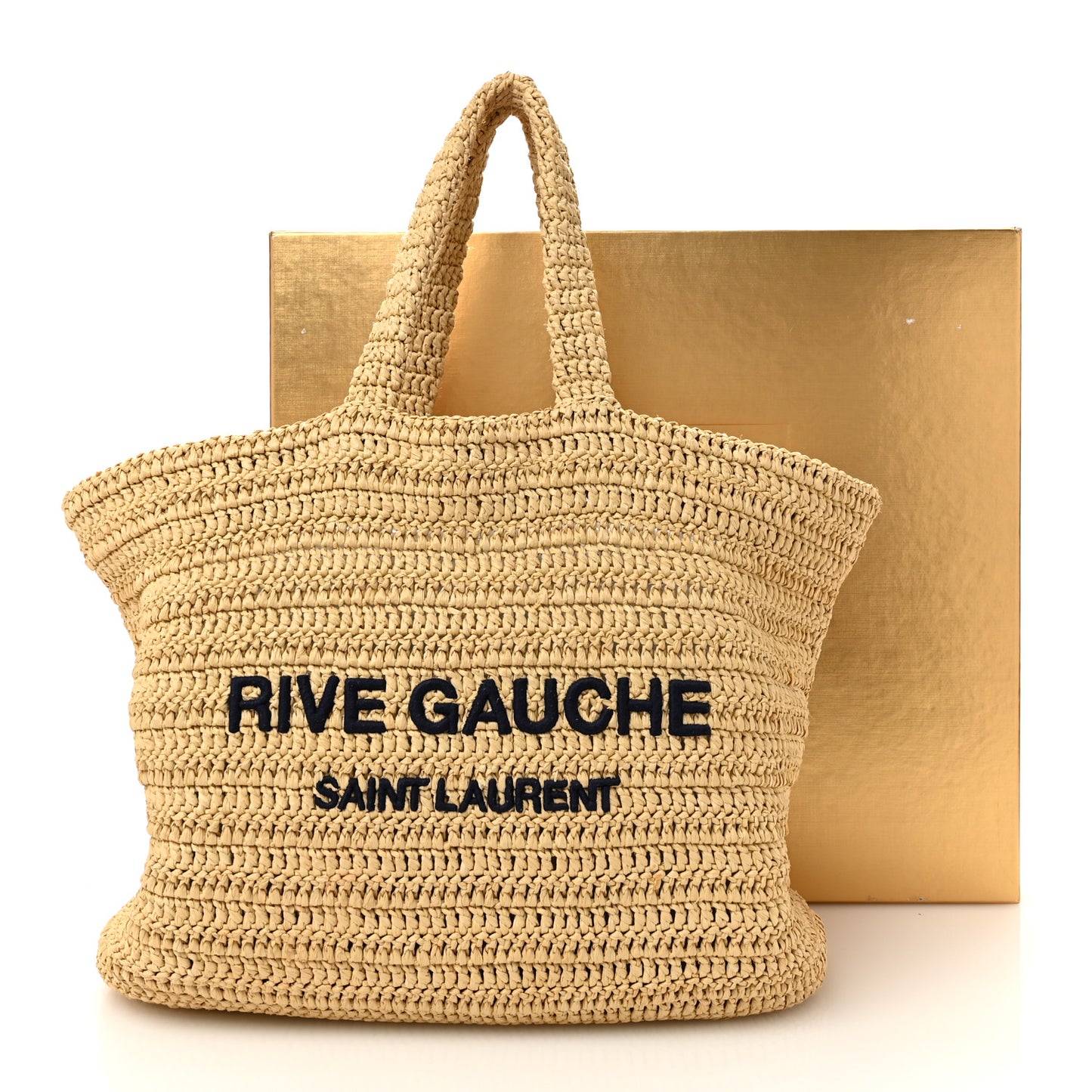Raffia Rive Gauche Tote Natural