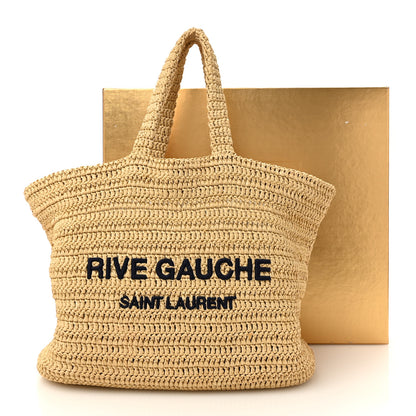 Saint Laurent Raffia Rive Gauche Tote Natural 12 of 12