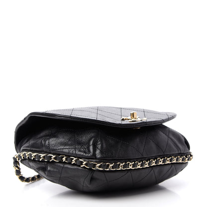 Chanel Calfskin Stitched Messenger Flap Black 4 of 9