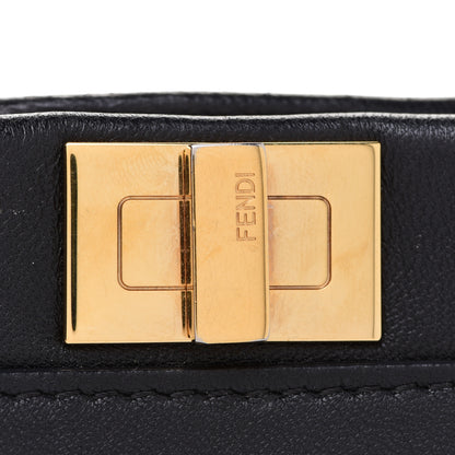 Fendi Nappa Micro Peekaboo Iconic Satchel Black 13 of 15