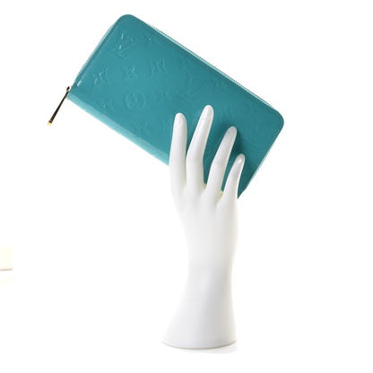 Louis Vuitton Vernis Zippy Wallet Turquoise 9 of 9