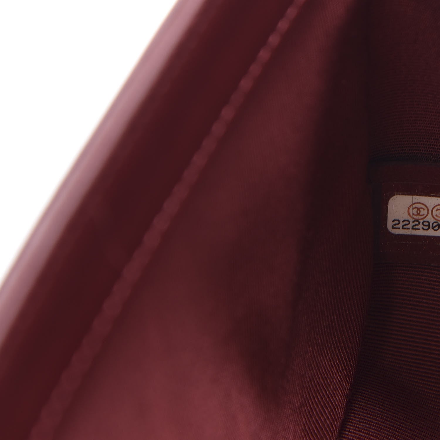 Chanel Lambskin Quilted Medium Boy Flap Burgundy 8 of 9