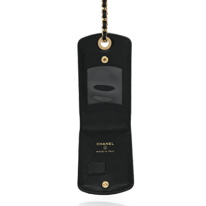 Chanel Lambskin Quilted Chanel 19 Luggage Tag Black 3 of 6