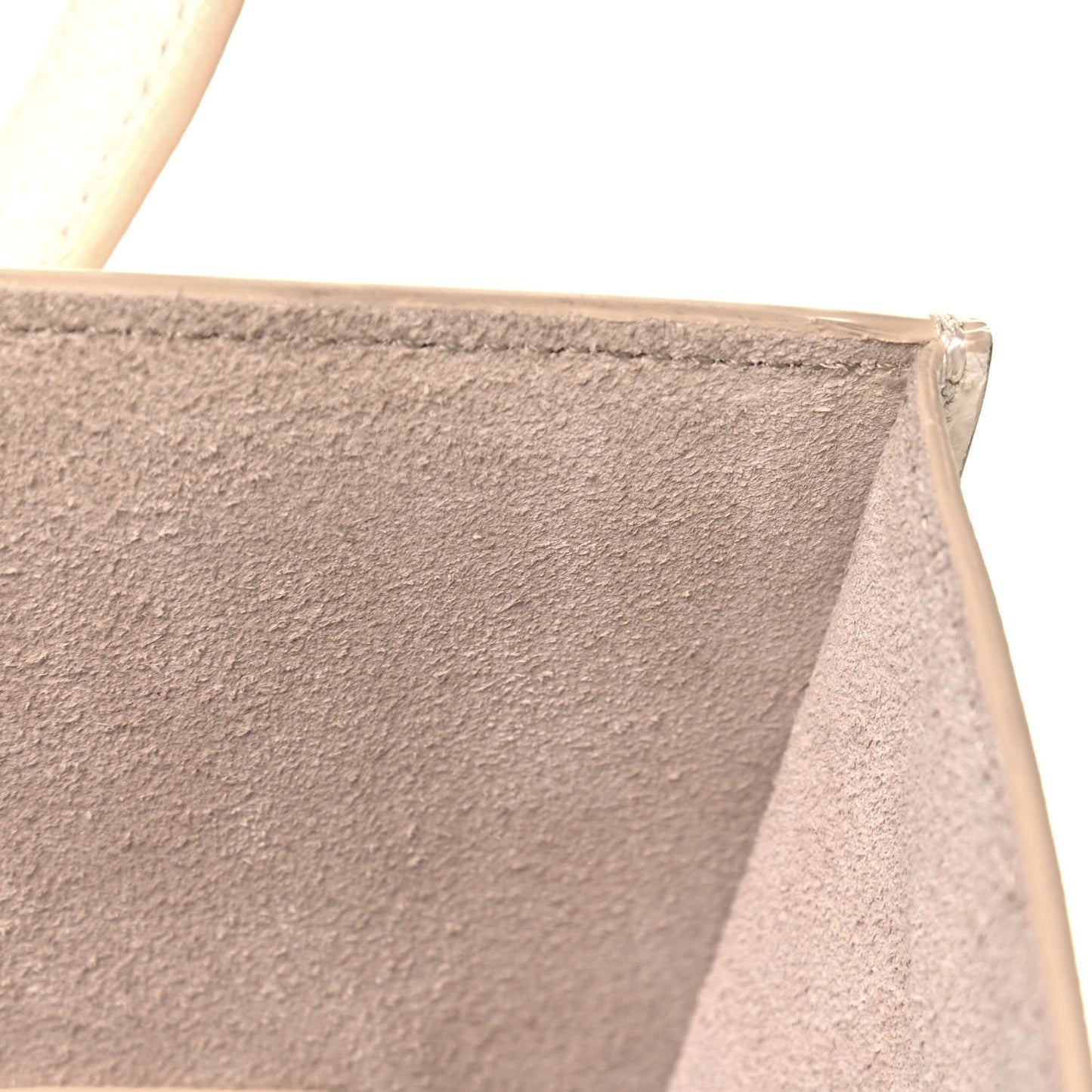 Grained Calfskin Medium Phantom Luggage Cream