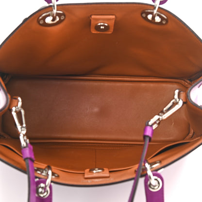 Christian Dior Smooth Calfskin Medium Diorissimo Bag Purple 5 of 10