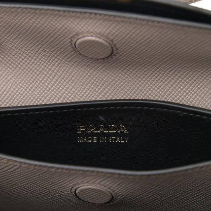Prada Saffiano Cuir Medium Double Bag Argilla 7 of 11