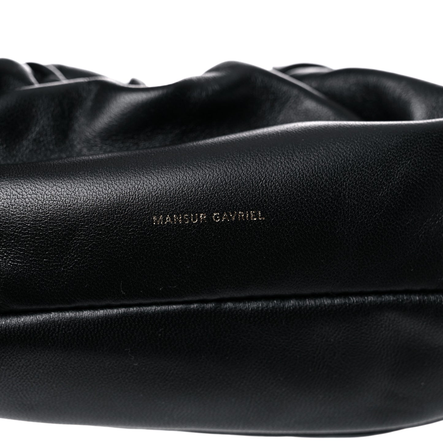 Lambskin Mini Cloud Wristlet Black Flamma