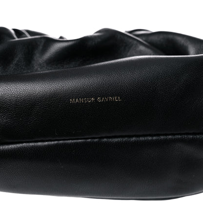 Mansur Gavriel Lambskin Mini Cloud Wristlet Black Flamma 9 of 9