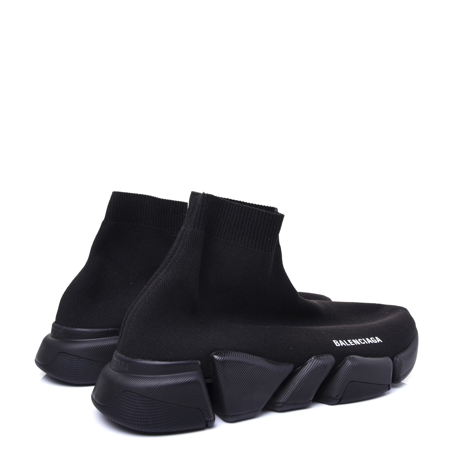 Balenciaga Technical 3D Recycled Knit Mens Speed 2.0 Sneakers 42 Monocolor Black 2 of 11