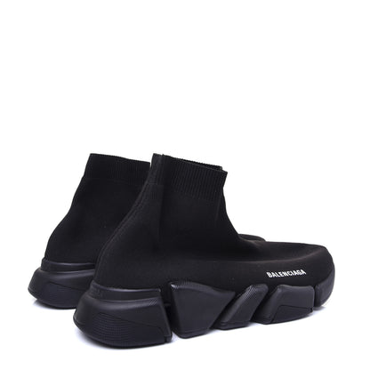 Balenciaga Technical 3D Recycled Knit Mens Speed 2.0 Sneakers 42 Monocolor Black 2 of 11