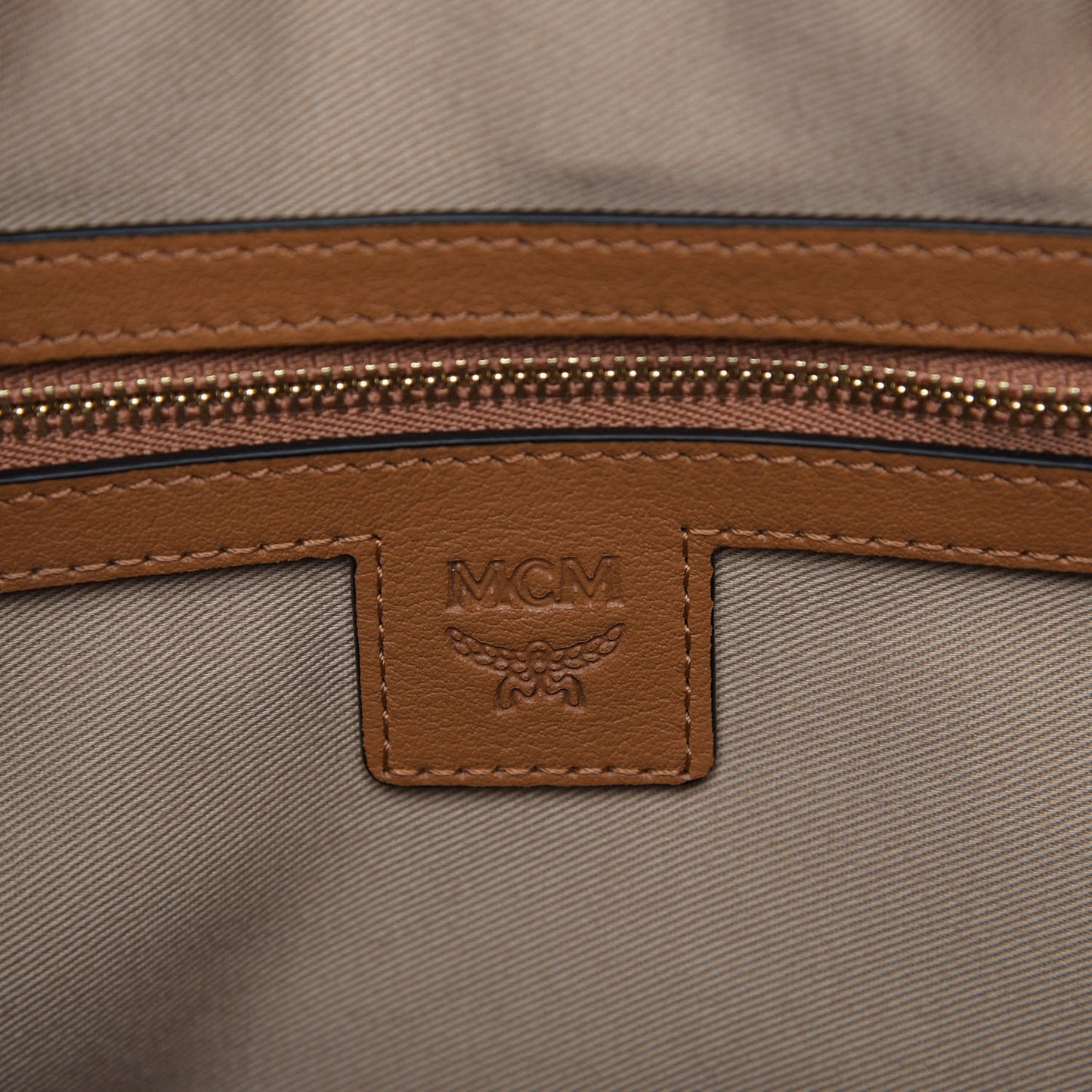 Visetos Medium Boston Bag Cognac