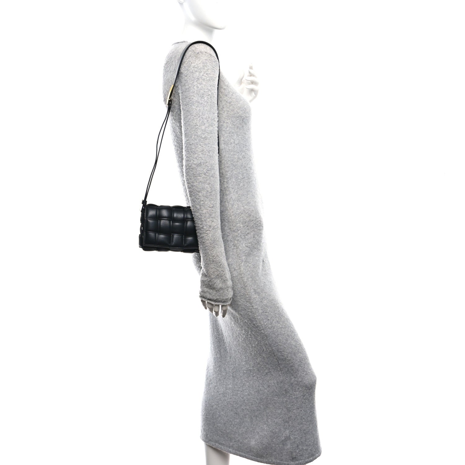 Bottega Veneta Nappa Maxi Intreccio Small Padded Cassette Crossbody Bag Black 2 of 9