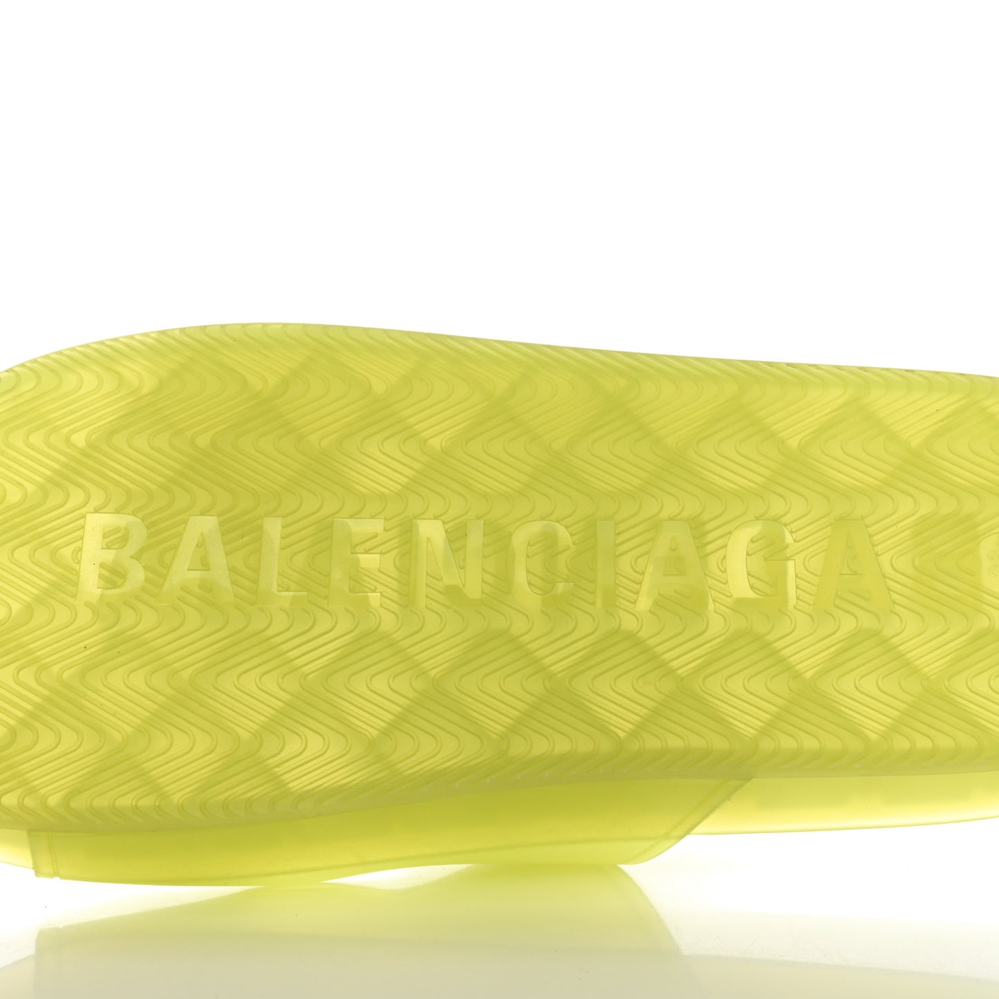 Technical Polyurethane Mallorca Slide Sandals 38 Fluo Yellow