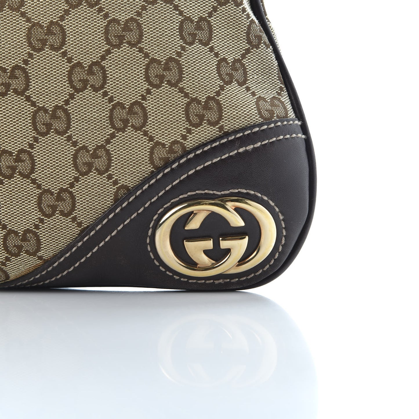 Monogram GG Medium New Britt Hobo Dark Brown