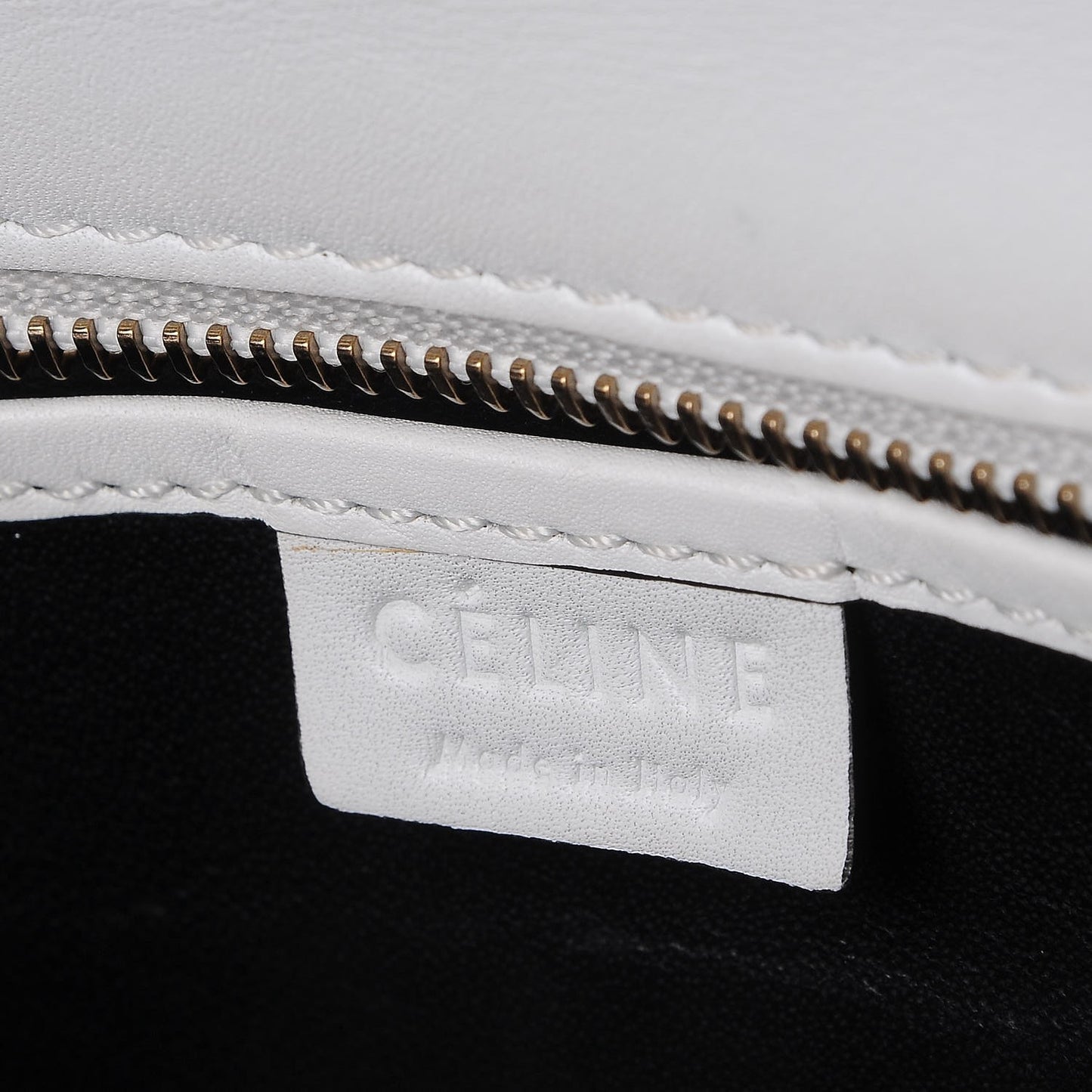 Satin Calfskin Nano Bi-Color Luggage White Black