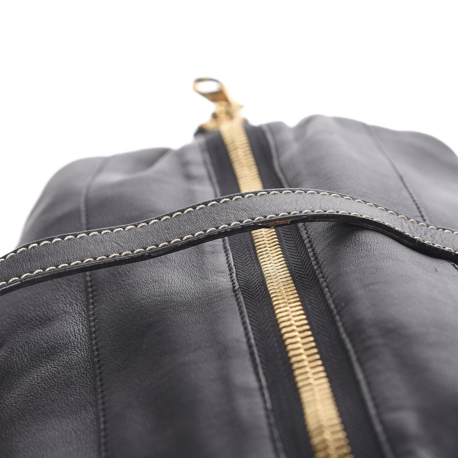 Loewe Lambskin Satchel Black Tan 14 of 15